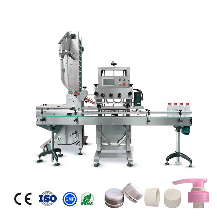 ஷாம்புக்கு முழு தானியங்கி கண்ணாடி பாட்டில் கேப்பிங் இயந்திரம்