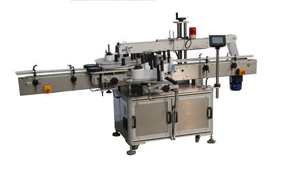 ஷாம்புக்கு பிளாஸ்டிக் பாட்டில் இரட்டை பக்க லேபிளிங் இயந்திரம்